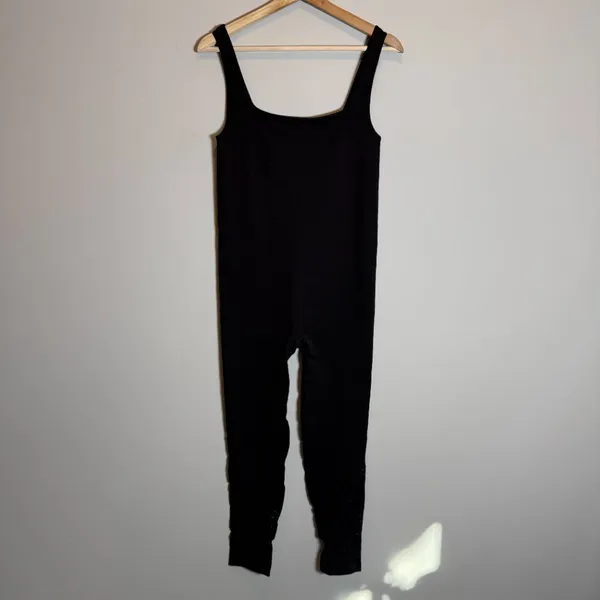 Free People FP Movement Jumpsuit Womens XL Black Cut Outs Active Athleisure NWOT - Image 5