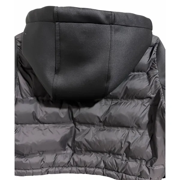 ZARA‎ Cropped Puffer Hooded Lightweight Jacket Black Women's Size Medium - Image 4