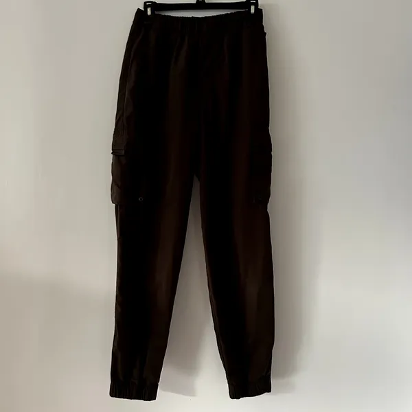 Alo Yoga Dark Brown It Girl Cargo Utility Athletic Jogger Pants Size M - Image 3