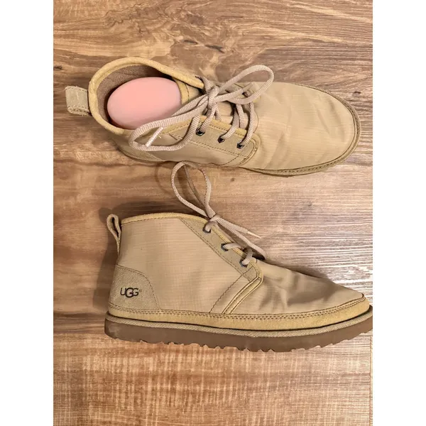 UGG Neumel‎ Ripstop Suede Tan Chukka Boots Womens Lace Up Desert Boots Sz 9 - Image 5