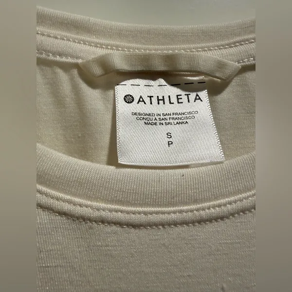 Athleta Air Out Cinch Tank‎ In Off White Size S - Image 5