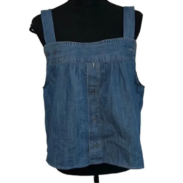 Urban Renewal Vintage Denim Crop Denim Blue Top - Image 2