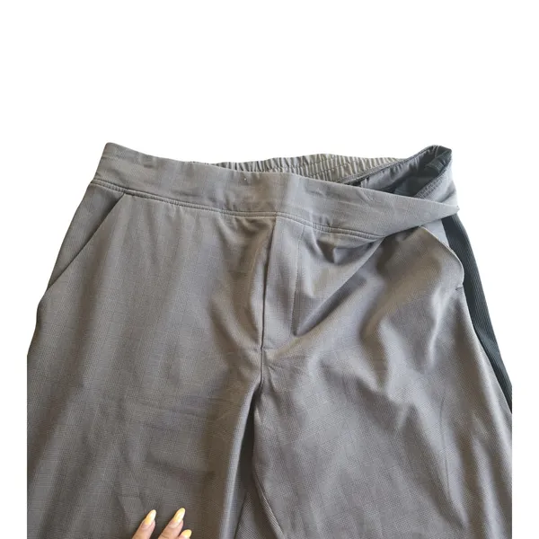 Athleta Brooklyn Plaid Ankle Pants Size: 12 - Image 4