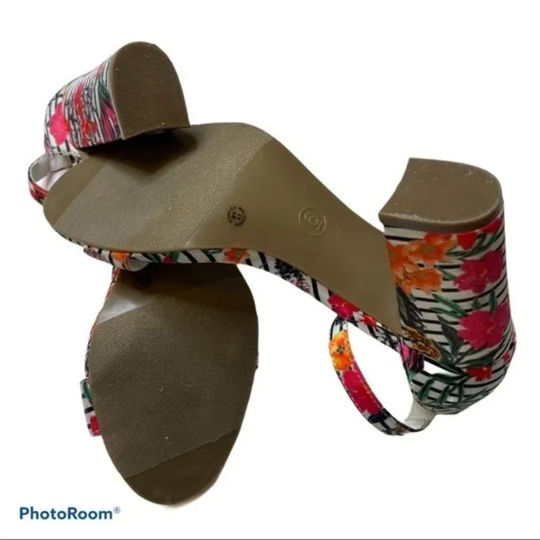 Worthington Heels Floral Striped Beckwith Size 6 - Image 5