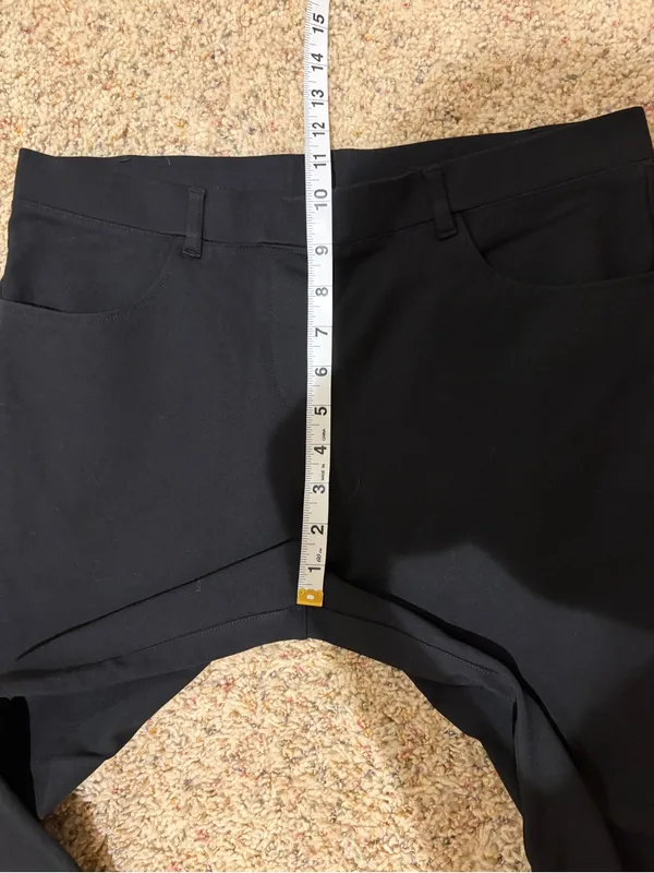 Quince Ultra-Stretch Ponte Straight Leg 4-Pocket Pull-On Pants Black Size Large - Image 14