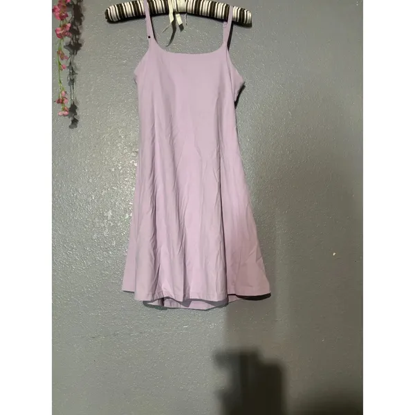 Source Unknown Lilac Lavender Athletic Workout Dress + Matching Shorts Size Small - Image 3