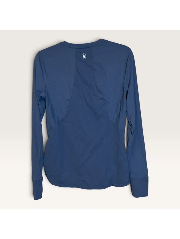 Spyder Active Long Sleeve Performance Shirt in Blue, Size M - Image 2