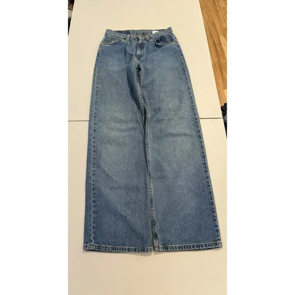 Vintage 90s Levi's 965 Wide Leg Jeans Made in USA Size 5 Long - Image 8