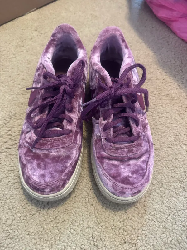 Nike Purple velvet AF1 - Image 2