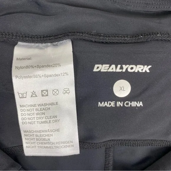 Dealyork Black Padded Bicycle Cycle Sport Shorts XL - Image 7