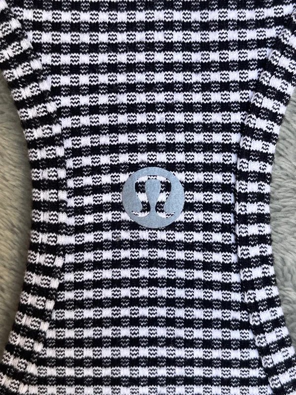 Lululemon Cool Racerback Gingham Inkwell yoga Pilates gym activewear training - Image 6