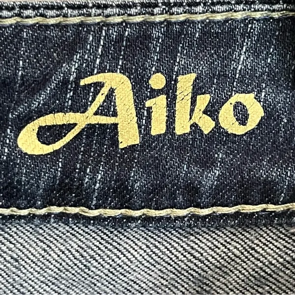 Silver Aiko Bootcut Jeans Women’s Size 28x31 Thick Stitch Dark‎ Denim Low Rise - Image 8