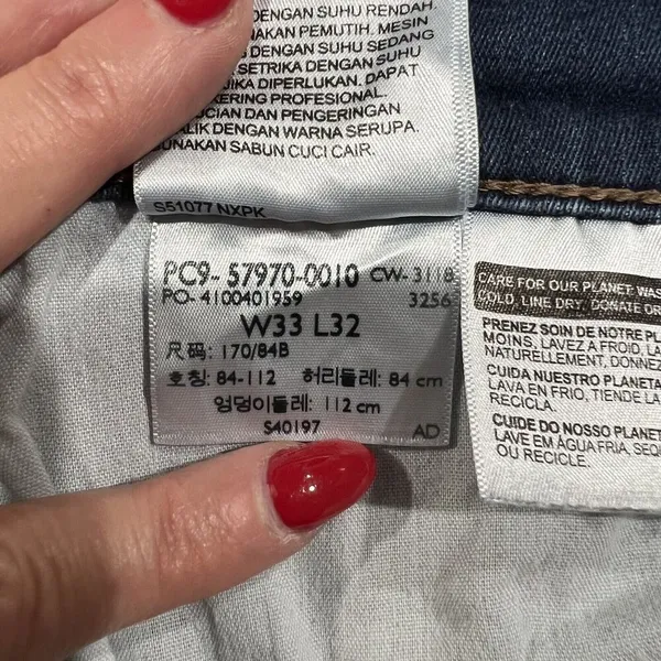 Levi's Sz 33 Curvy Bootcut Jeans‎ Mid Rise Flat Front Stretch Denim Blue Women's - Image 10