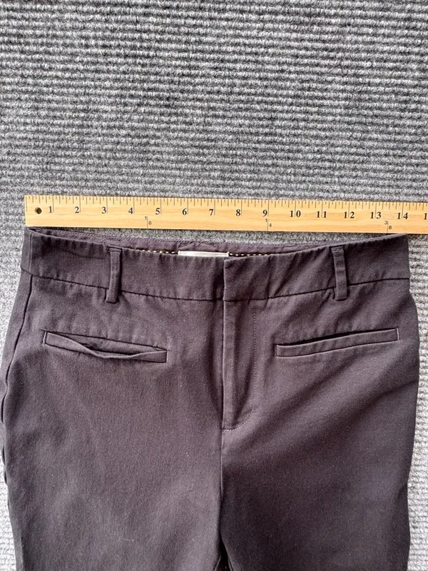 Anthropologie Maeve‎ Black Collette Wide leg cropped pants Women's 6 - Image 6