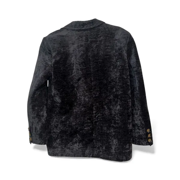 COMMENSE Retro Velvet Blazer COLOR - Black, Size Small NWT Oversized - Image 3