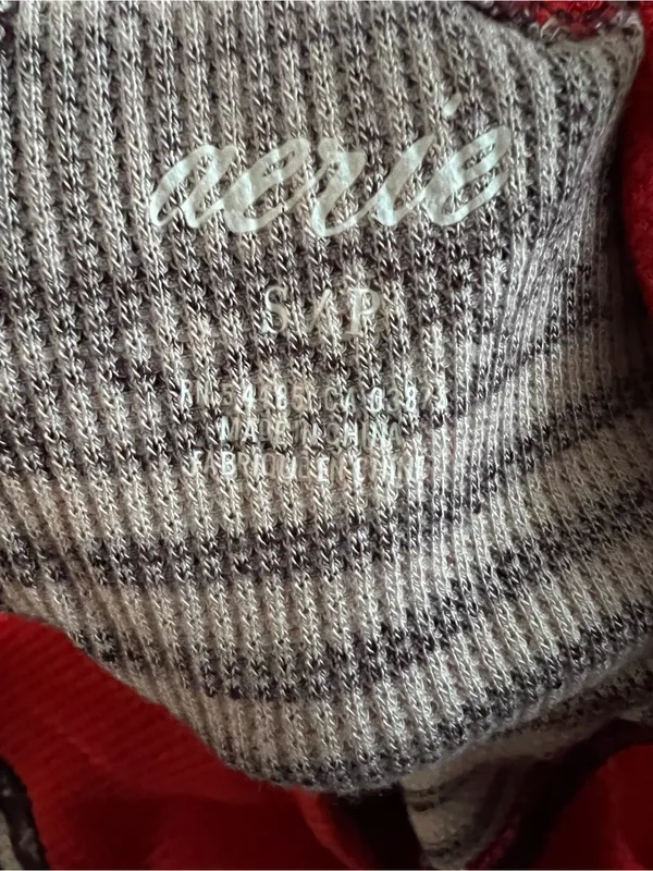 Aerie‎ Thermal Red Striped Lounge Wear Pajama Cozy Jogger Pants - Image 8