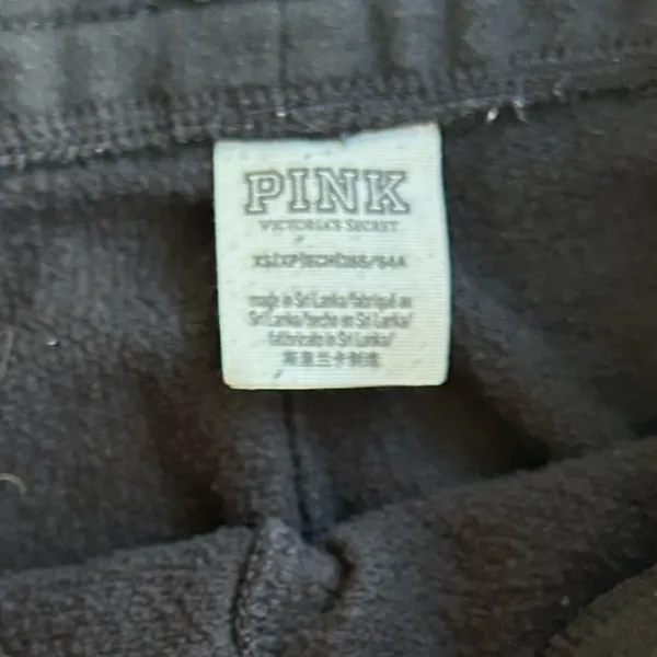 PINK - Victoria's Secret black lounge pant joggers - Image 4