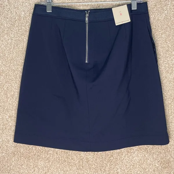 NWT 2016 Tommy Hilfiger‎ skirt pockets lined pleated front cotton blend size 8 - Image 2