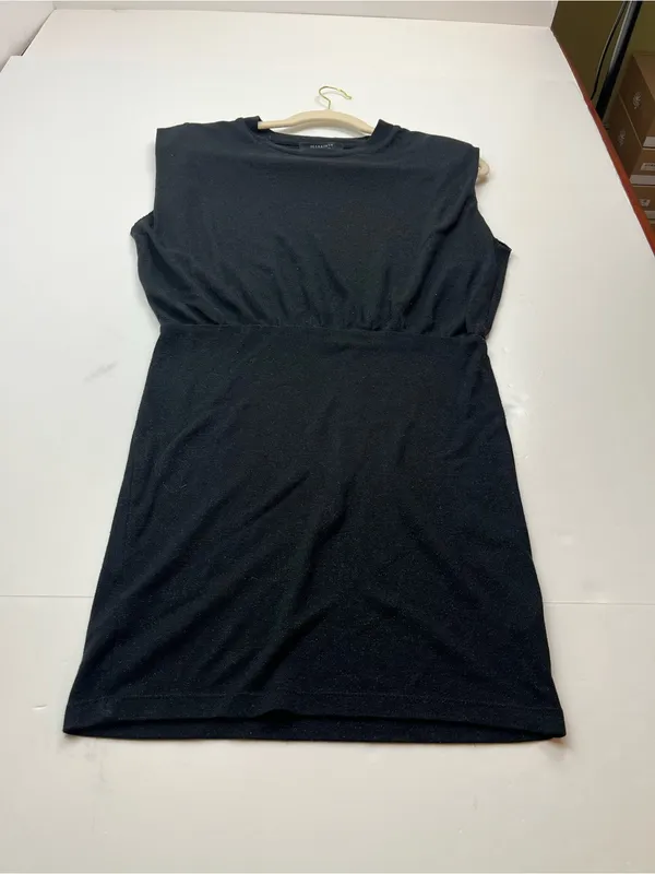 All Saints Mika LS Mini Tank Dress Sleek Black Sleeveless Sheath Womens US‎ 2 - Image 2