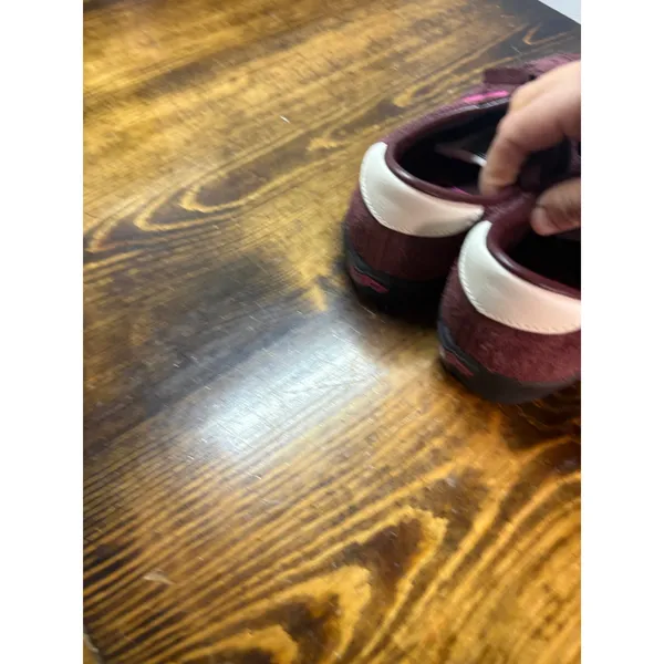 Vans Burgundy And‎ Pink Sneakers Size 7 - Image 6