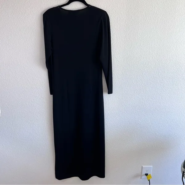 Exclusively Misook Black Rhinestone‎ Maxi Dress - Image 8