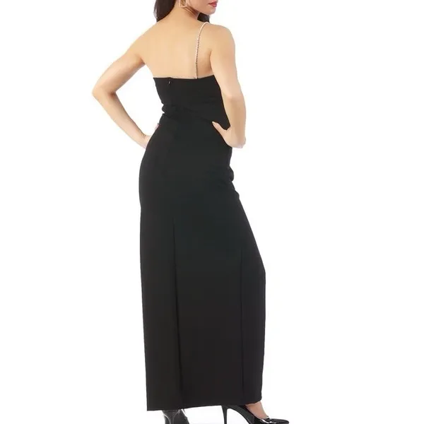 La Monir INSTANTFIGURE LONG DRESS RHINESTONE STRAP‎ Size XL - Image 6
