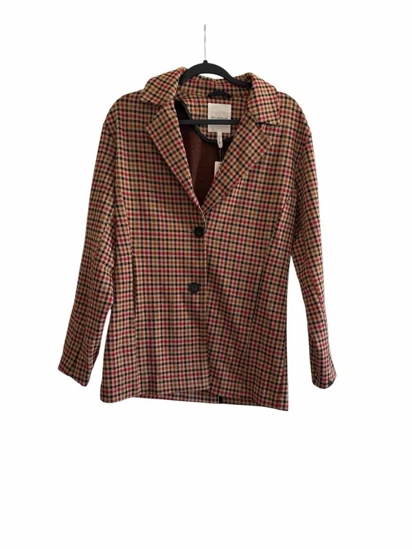 NWT Anthropologie Avec Les Filles Longline Plaid Blazer Size Small - Image 4