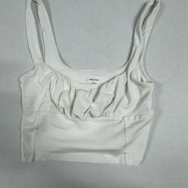 Aritzia Wilfred Free - Orbit Tank - White Crop Top -‎ Size XS. - Image 7