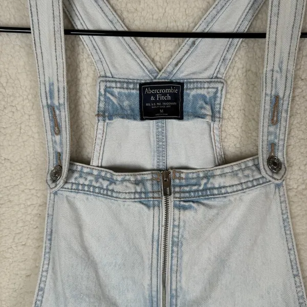 Abercrombie & Fitch Y2K Denim Jumper Overall Skirt Preppy - Image 2