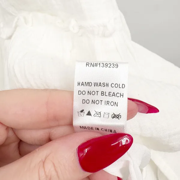 Pomander Place Tuckernuck Womens White Morgan Ruffle Tiered Gauze Mini Dress XL - Image 8