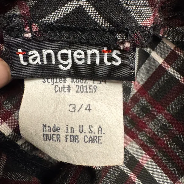 TangentsTartan‎ Mini Skirt in Black, Red, and white - Image 5