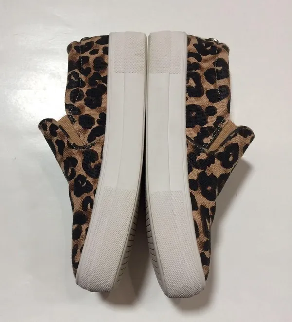 Steve Madden Gills Leopard Print Slip-On Sneakers - Image 4