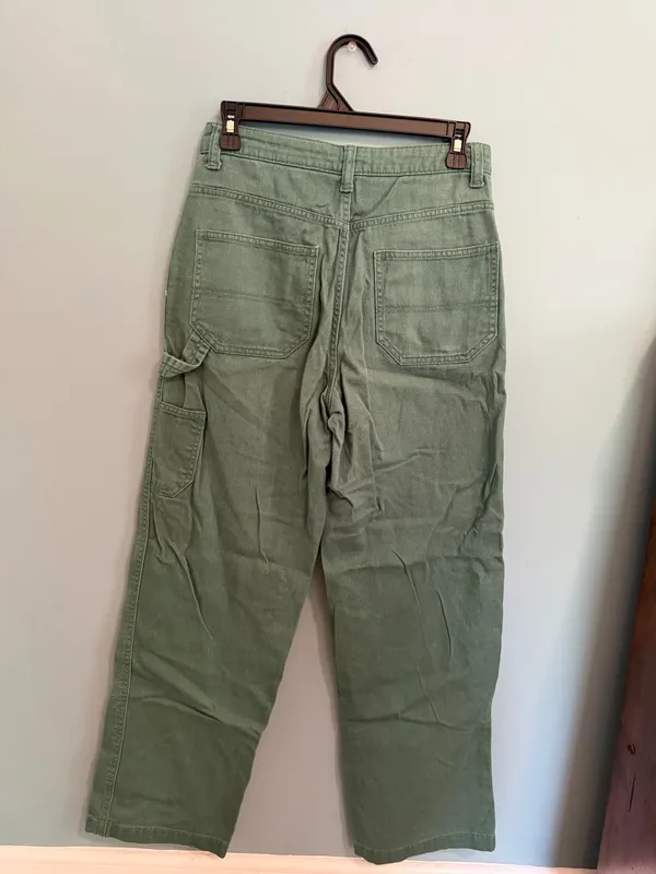H&M Green Straight Leg Pants - Image 3