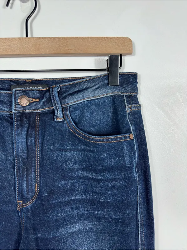 Judy Blue High Waist‎ Rigid Magic Heavy Destroy Straight Jeans Women’s 5/27 - Image 7