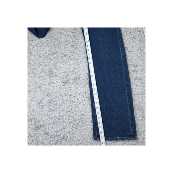 7 For All Mankind Tess Trouser Jeans High Rise Straight Relaxed Blue Size 23 - Image 8