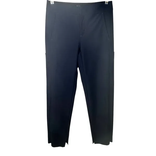 Athleta Stellar Crop Trouser Navy Blue Womens 8 Tall Stretch Luxury Travel Pants - Image 11