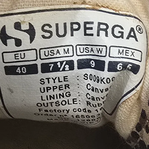 {9} Superga Cheetah Leopard Print Canvas Sneaker Shoes - Image 8
