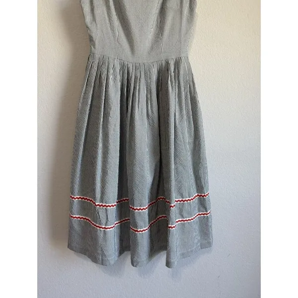 Tailor & Twirl Women’s Gingham Sleeveless‎ Midi Dress Retro Rockabilly Size S - Image 5