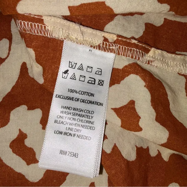 Haute Hippie Tribal Ikat Oversized Embroidered Tie Shoulder Tank size Medium - Image 7