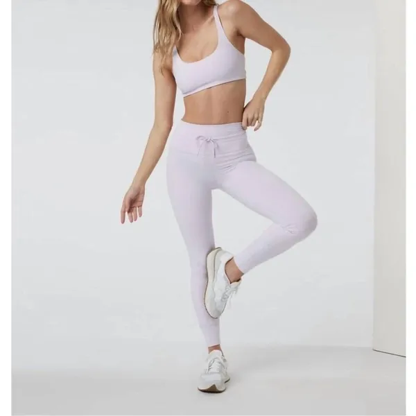 Vuori Daily Leggings Tie Waist Athletic Womens Small 7/8 Length - Image 2