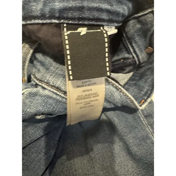 7 For All Mankind Dojo Agadir Tailorless Flare Jeans Size 27 NWT - Image 12