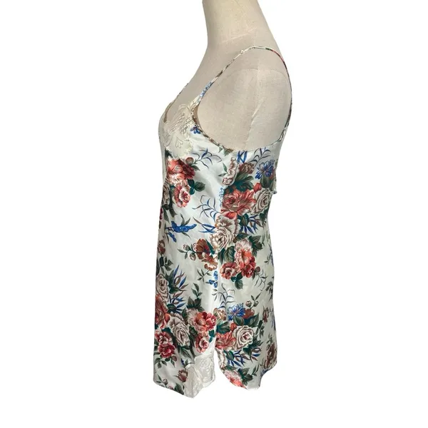 Victoria’s Secret Vintage Y2K 90s Floral Lace Mini Slip Dress Lingerie Gold Tag - Image 3