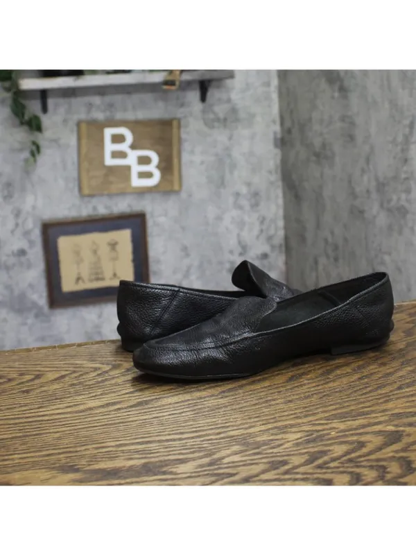 Arezzo Women's Leather Emma Loafers Black 9.5B - Image 7