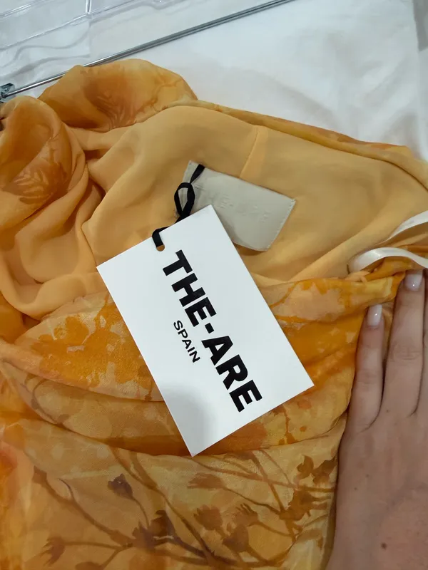 The Are Caroline Maxi Dress Yellow Size M - Image 3