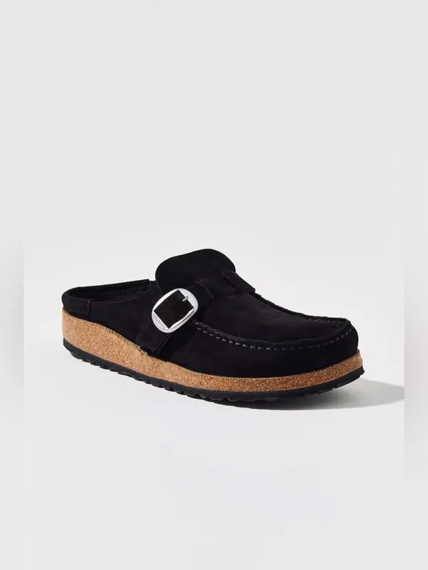 NWOT BIRKENSTOCK women's buckley leather clog in black Size 38 - Image 4