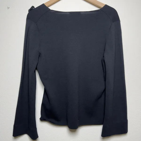 Rebecca Taylor Women 100% Cotton Fairy Grungr Whimsigoth Flare Knit Sweater‎ Top - Image 6