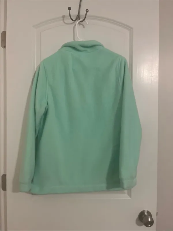 J. Crew Mint Fleece Snap-Placket Pullover - Image 3