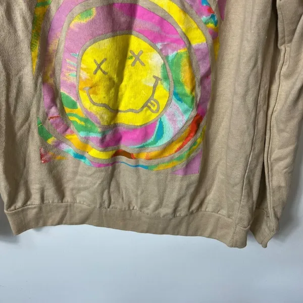 Nirvana smile print sweatshirt women’s size large‎ - Image 3