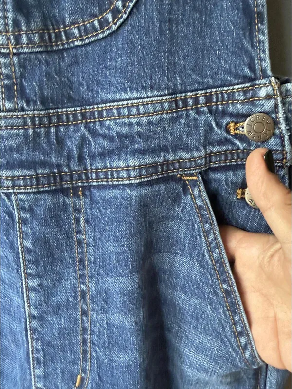 J.Crew Blue Denim Overalls Size XS - Image 5