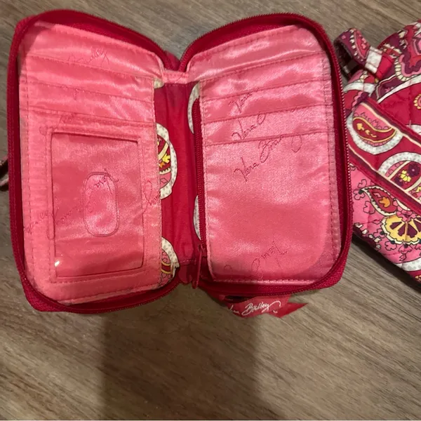 Vera Bradley Card Holder Wallet and Small Hand Pouch‎ Lot of 2 Retired Pattern - Image 2